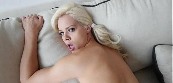  Skinny blonde stepsis Elsa Jean smashed by big fat cock